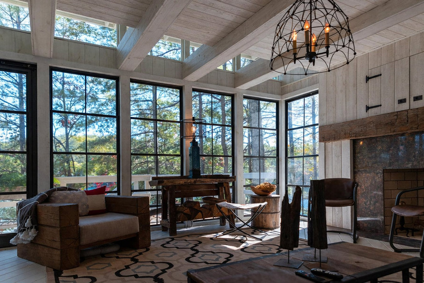 Deck-to-sunroom conversion